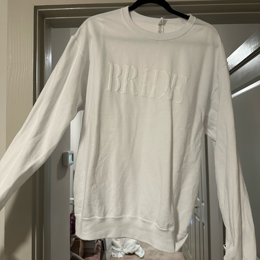 White 'Bride' Sweatshirt